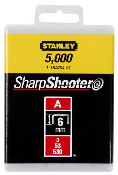 Grapa tipo A (5/53/530) 4mm - 1000 u. Stanley