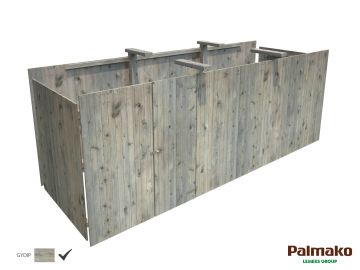 Almacén de madera Palmako Karl 40.6m2 Gris
