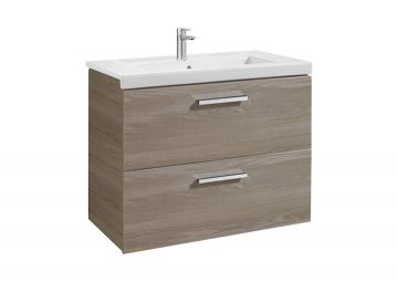 Mueble de baño Roca Prisma Unik con lavabo 800x460x694mm Fresno