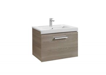 Mueble de baño Roca Prisma Unik con lavabo 600x460x450mm Fresno