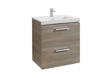 Mueble de baño Roca Prisma Unik con lavabo 600x460x694mm Fresno