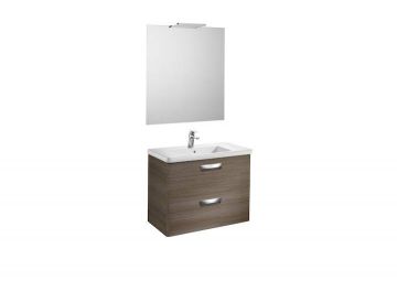 Mueble de baño Roca The Gap Original con lavabo, espejo y aplique Delight 800x440x645mm Mood Teka