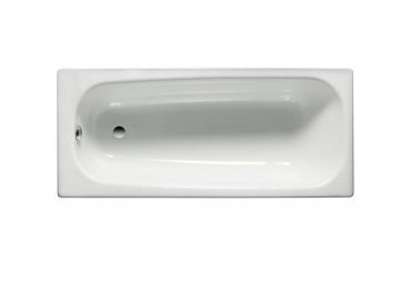 Bañera de acero Roca rectangular fondo antideslizante (chapa acero 3,5mm)tesa 1700x700x400mm Blanco