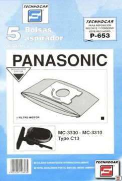 Bolsa Aspirador Papel Panasonic Mc3300 Tecnhogar