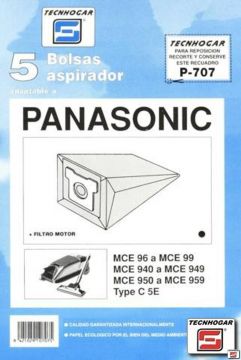 Bolsa Aspirador Papel Panasonic Mc90 Tecnhogar