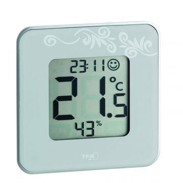 Termometro Medicion Temperatura Termo-Higrometro Blanco Tfa