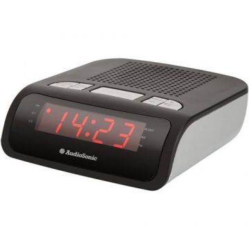 Radio Portatil Reloj Despertador Am/Fm Audiosonic