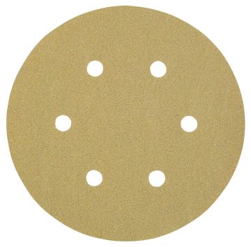 3M I00329 - Caja de 100 discos de 150 mm de papel C autoadherente con abrasivo AlOx y antiembozante (6 agujeros; grano 80)