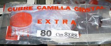 Cubre Camilla Mesa Cristal Con Vivo Plastico 070Cm Teplas