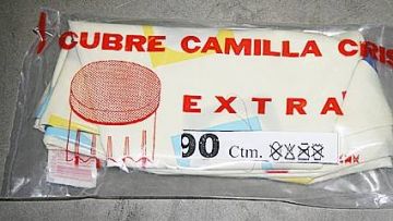 Cubre Camilla Mesa Semihule Estampado Plastico 100Cm Teplas