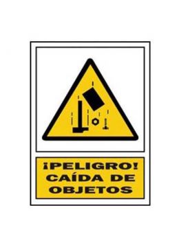 Señal de precaución de caida de objetos (catalan)