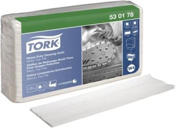 Trapo de limpieza TORK 530178 L 430 x An 355 aprox. mm blanco 1 capa, doblado