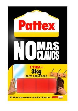 Cinta Adhesiva Doble Cara Espuma De Polietileno Rojo No Mas Clavos Pattex