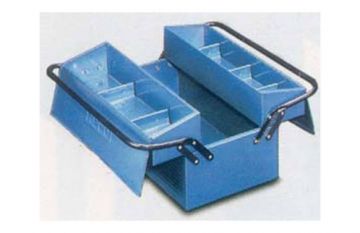 Caja de herramientas Heco metal Azul de 2 compartimentos 485x245x230mm