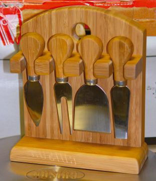 Cuchillos de Queso con caja de madera