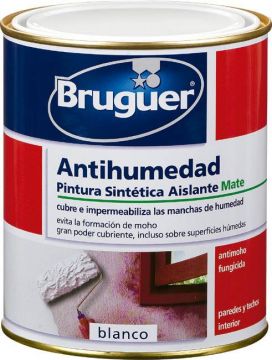 Pintura antihumedad Bruguer blanca 750ml.