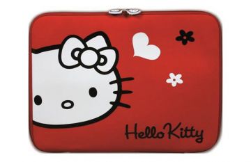 Funda para tablet roja Hello Kitty 10-12"