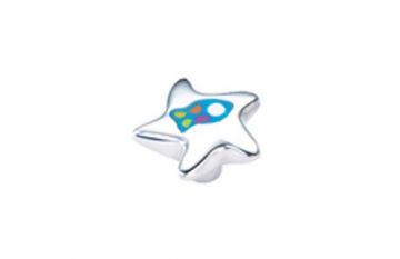 Pomo infantil de aluminio estrella y pez