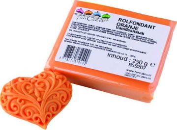 Fondant naranja Funcakes 250 gramos