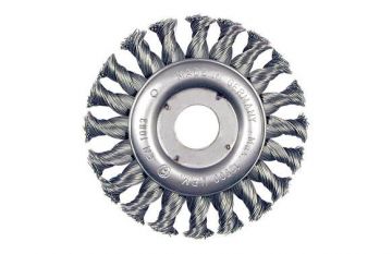Cepillo circular galvanizado pua trenzada de acero Ironside 125x22,2/0.50