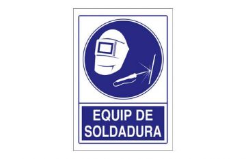 Señal Equip de Soldadura 210x297Pvc