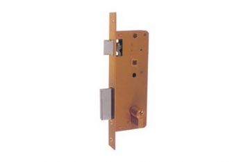 Cerradura embutir madera golpe y llave 3100-cromo/124X60