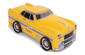 Caja metalica taxi amarillo