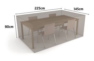 Funda mesa rectangular +4 sillas vison