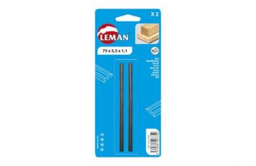 Cuchilla para cepillo electrico reversible 80x5,5mm (2 Unidades) Leman
