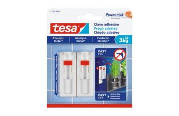 Clavo adhesivo Tesa Tape SMS Azulejos Ajustable (2 clavos)