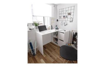 Mesa de escritorio con módulo adaptable Blanco Artik 120x78x49cm
