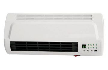 Calefactor split cerámico analógico blanco 1000w/2000w con mando