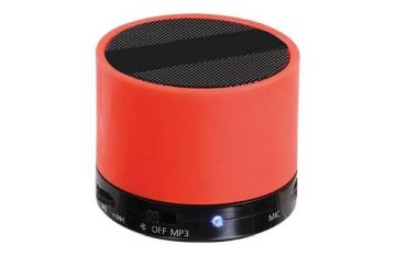 Altavoz Bluetooth Naranja cilindro con micrófono