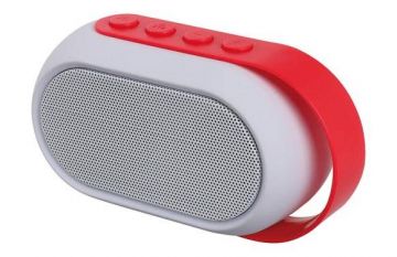 Altavoz Bluetooth Rojo con asa y micrófono