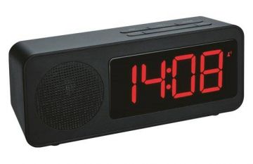 Reloj despertador con radio Negro 60.2546.01