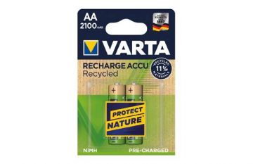 Pila recargable VARTA Recycled AA 2100 MAH 2 pilas
