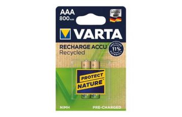 Pila recargable VARTA Recycled AAA 800 MAH 2 pilas