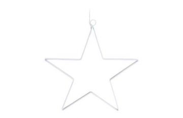 Estrella Leds a Pilas 27x28cm Blanca