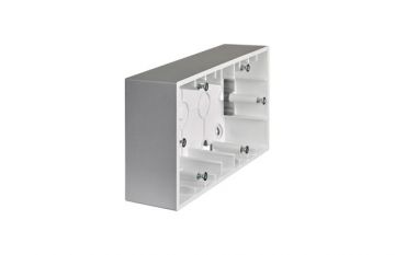 Caja Doble De Superficie Para Mecanismo Simon Brico Aluminio