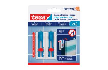 Clavo Adhesivo Sms Ajustable Lienzos Azulejos Tesa Tape 2.0 Kg Blister 2 Clavos 3 Tiras 