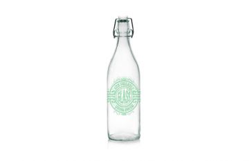 Botella Cristal Decorada 1L Eco Friendly