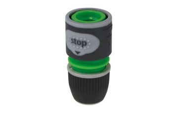 Conector de manguera rápido con Stop Bicomponente Green Plus 15mm