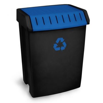 Contenedor de reciclaje Tatay Azul Papel 50L 40x35,5x57,5cm