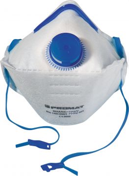 Mascarilla de protección respiratoria Shark FFP2/V EN 149:2001 + A1:2009 FFP2 NRD con válvula de expiración, plegable 