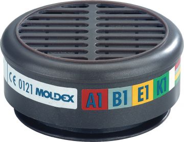 Filtro antigás 850001 (A2) + 890001 (A1B1E1K1) MOLDEX