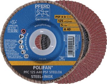 Disco abrasivo de láminas POLIFAN A PSF STEELOX PFERD