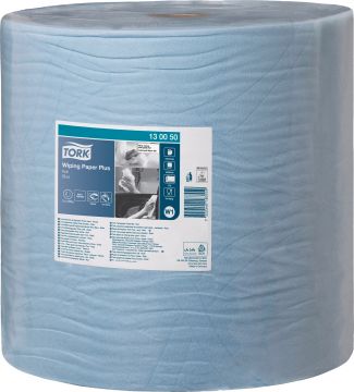Trapo de limpieza TORK 130050 L 340 x An 369 aprox. mm azul 2 capas, híbrido. 130050