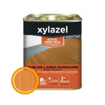 Aceite protector suelos Xylazel Teca Larga Duración Miel 750ml