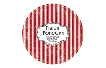 Bandeja decorada popcorn 30CM