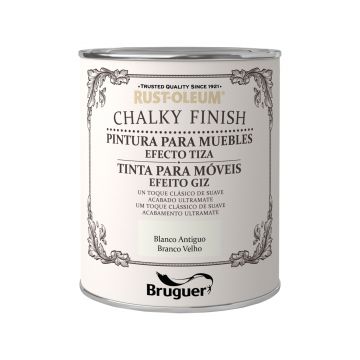 Pintura a la tiza Bruguer Rust-Oleum Chalky Finish Blanco Antiguo 125ml